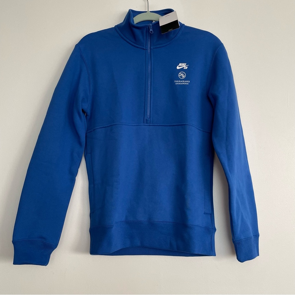Unisex Nike SB x Fly Streetwear 1/2-Zip Fleece Skate Top DQ7312-480 Size XS